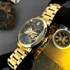 Класичний чоловічий годинник Awarder 022-3D Не Забуду Дім Gold-Black Steel фото 5