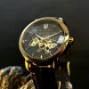Класичний чоловічий годинник Awarder 022-3D Не Забуду Дім Gold-Black фото 7