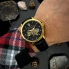 Класичний чоловічий годинник Awarder 022-3D Не Забуду Дім Gold-Black фото 4