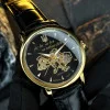 Класичний чоловічий годинник Awarder 022-3D Не Забуду Дім Gold-Black фото 12