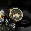 Класичний чоловічий годинник Awarder 022-3D Не Забуду Дім Gold-Black фото 5
