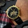 Класичний чоловічий годинник Awarder 022-3D Не Забуду Дім Gold-Black фото 3