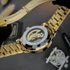 Класичний чоловічий годинник Awarder 022 Gold-Gold Automatics Metall Не Забуду Дім фото 7