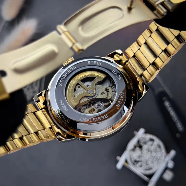 Класичний чоловічий годинник Awarder 022 Gold-Gold Automatics Metall Не Забуду Дім фото 5