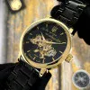 Класичний чоловічий годинник Awarder 022 Black-Gold Automatics Metall Не Забуду Дім фото 6