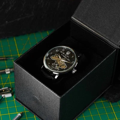 Класичний чоловічий годинник Awarder 022 Не Забуду Дім Silver-Black
