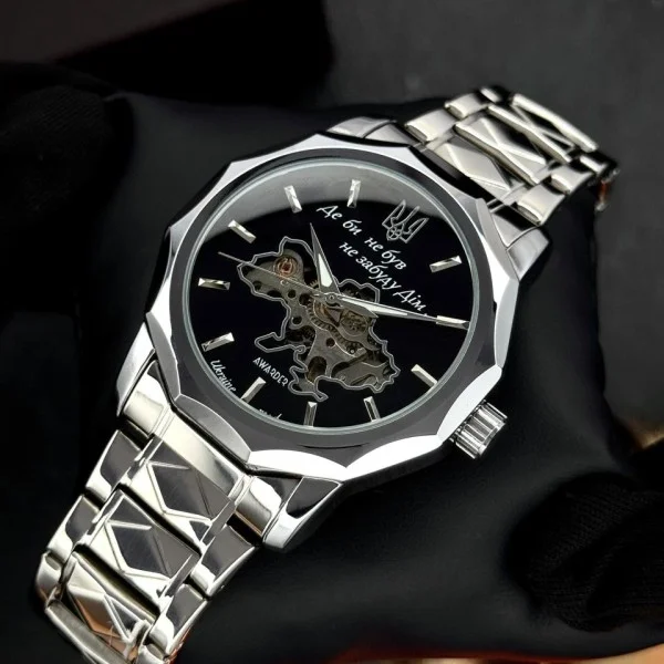 Классические часы Awarder 024 Не забуду дом Silver-Black фото 4