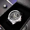 Чоловічий годинник Awarder 050 Де би не був Silver-Black, шкіряний ремінець фото 7