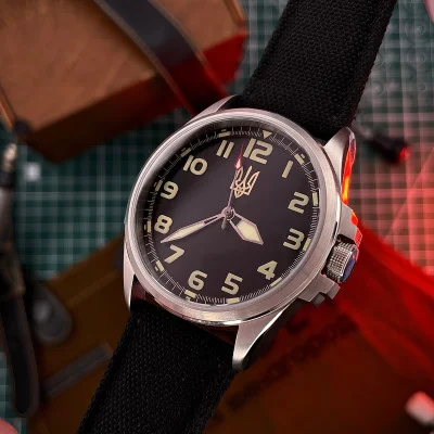 Класичний чоловічий годинник Awarder 041 Black-Silver під Індивідуальний дизайн, водонепроникний, японський механізм