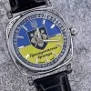 Класичний чоловічий годинник Awarder 021 Silver Leather з Індивідуальним дизайном, шкіряний ремінець фото 3