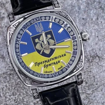 Класичний чоловічий годинник Awarder 021 Silver Leather з Індивідуальним дизайном, шкіряний ремінець