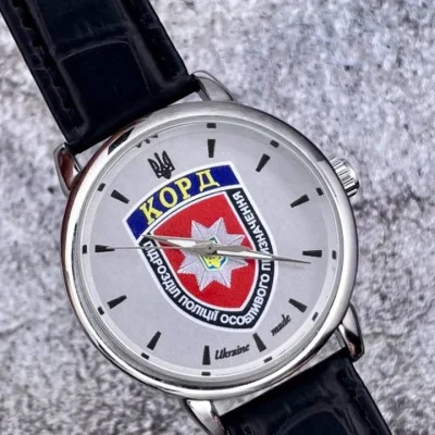 Класичний годинник Awarder 022 Silver Leather з Індивідуальним дизайном, шкіряний ремінець