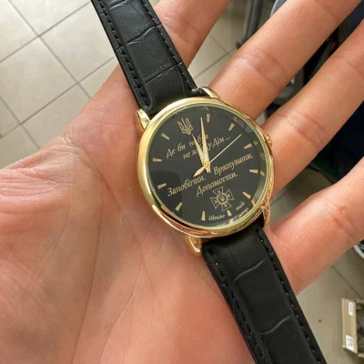 Класичний годинник Awarder 022 Gold Leather з Індивідуальним дизайном, шкіряний ремінець