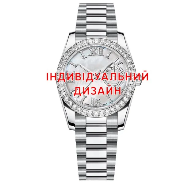 Класичний жіночий годинник Awarder 045 Silver під Індивідуальний дизайн, водонепроникний фото 1