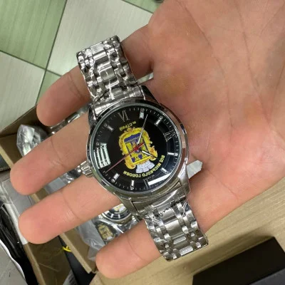 Класичний годинник Awarder 025 Silver під Індивідуальний дизайн, сталевий ремінець