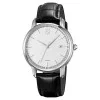 Класичний чоловічий годинник Awarder 020 Тризуб cрібло Silver-White, шкіряний ремінець, японський механізм фото 2