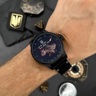 Классические мужские часы Awarder 058 Де би не був All Black Steel, водонепроницаемый, японский механизм
