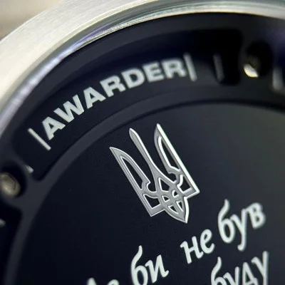 Классические мужские часы Awarder 058 Де би не був Silver-Black Steel, водонепроницаемый, японский механизм