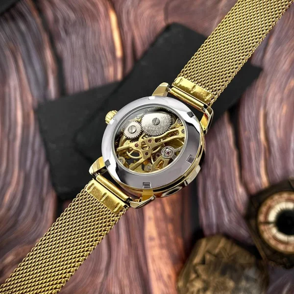 Классические женские часы Awarder 028-3D Де би не була Gold-Black фото 5