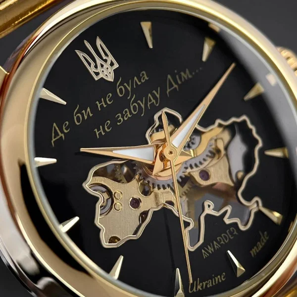 Классические женские часы Awarder 028-3D Де би не була Gold-Black фото 6
