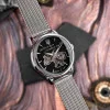 Класичний жіночий годинник Awarder 028-3D Де би не була Silver-Black фото 4