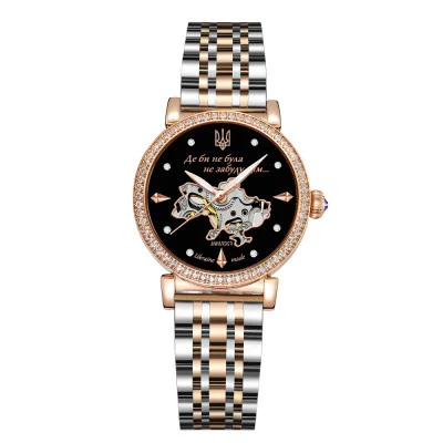 Классические женские часы Awarder 047 Де би не була Silver-Gold-Black, водонепроницаемые