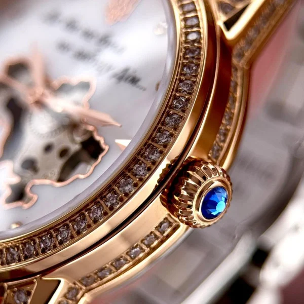 Класичний жіночий годинник Awarder 049 Де би не була Silver-Gold-Pearl, водонепроникний фото 10