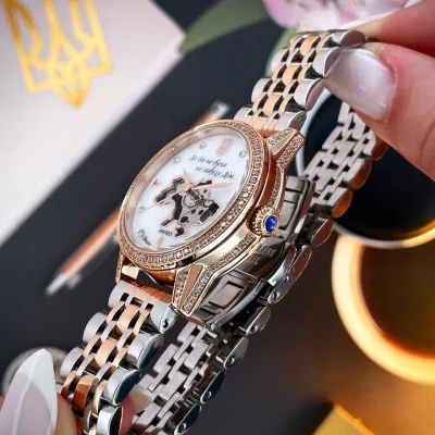 Классические женские часы Awarder 049 Де би не була Silver-Gold-Pearl, водонепроницаемый