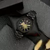 Класичний годинник Awarder 026-3D Де би не був Black-Gold під Індивідуальний дизайн, сталевий ремінець фото 3