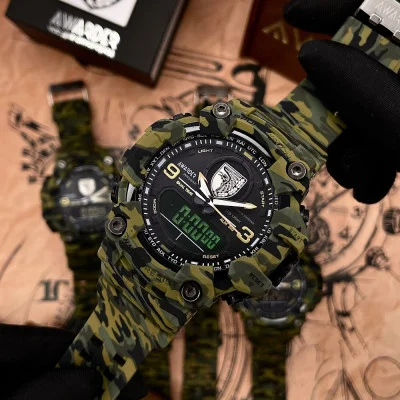 Тактичний годинник Awarder 001 Camo Green під Індивідуальний дизайн, водонепроникний, будильник