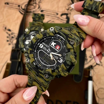Тактичний годинник Awarder 001 Camo Green під Індивідуальний дизайн, водонепроникний, будильник