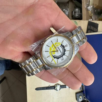 Класичний чоловічий годинник Awarder 023 Gold Steel під Індивідуальний дизайн, водонепроникний, японський механізм