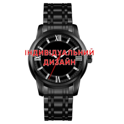 Классические мужские часы Awarder 025 Black под Индивидуальный дизайн, водонепроницаемый