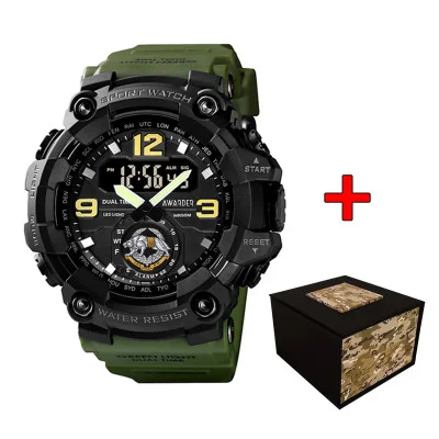 Чоловічий спортивний годинник кварцевий Awarder 004  ССО Army Green