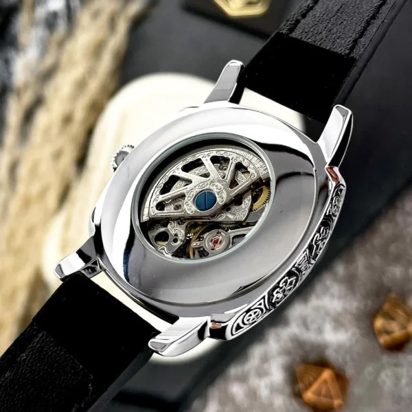 Жіночий годинник Awarder 021-3D Де би не була Silver-Black-Black Leather фото 8