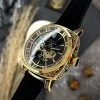 Женские часы Awarder 021-3D Де би не була Gold-Black-Black Leather фото 5