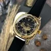 Женские часы Awarder 021-3D Де би не була Gold-Black-Black Leather фото 4