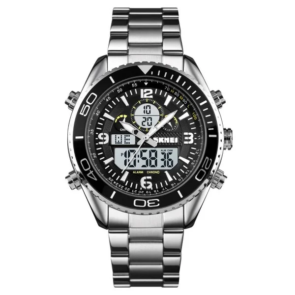 Мужские часы Skmei 1600SIWT Silver-Black-White фото 1