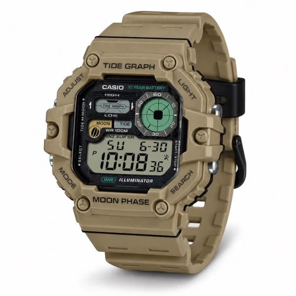 Чоловічий спортивний годинник Casio WS-1700H-5A фото 1