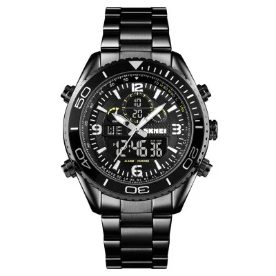 Чоловічий годинник Skmei 1600BKBK Black-Black