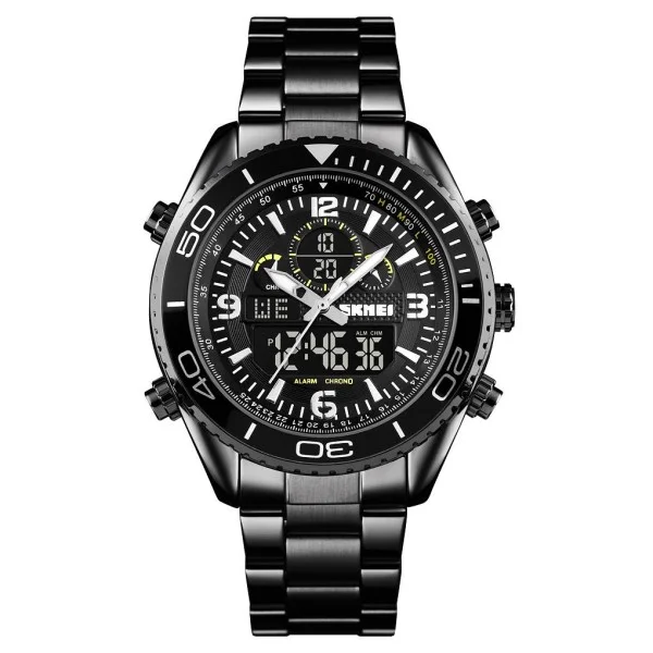 Чоловічий годинник Skmei 1600BKBK Black-Black фото 1