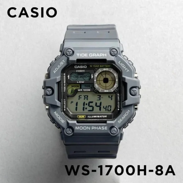Мужские спортивные часы Casio WS-1700H-8A фото 6