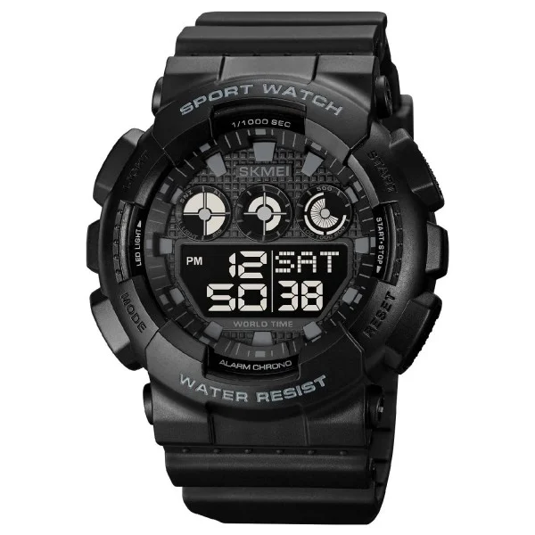 Чоловічий годинник Skmei 1857BKBK All Black фото 1