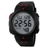 Чоловічий годинник Skmei 1068RD Black-Red фото 2