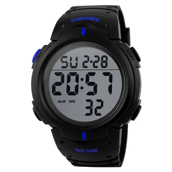 Чоловічий годинник Skmei 1068BU Black-Blue фото 1