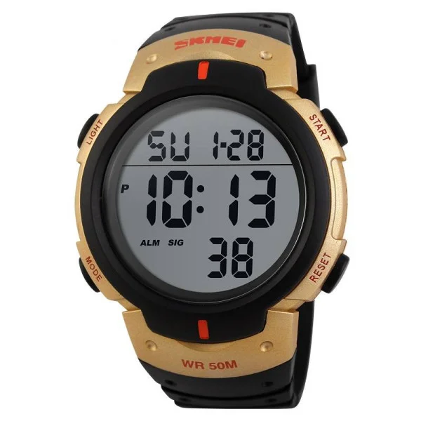 Чоловічий годинник Skmei 1068GD Gold-Black фото 1