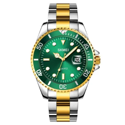 Чоловічий годинник Skmei 1779TGDGN Silver-Gold-Green