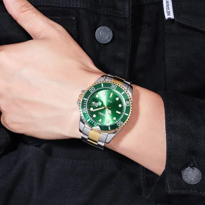Чоловічий годинник Skmei 1779TGDGN Silver-Gold-Green
