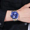 Чоловічий годинник Skmei 1779TGDBU Silver-Gold-Blue фото 4