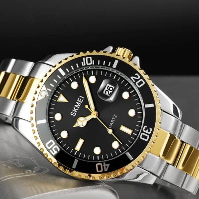Мужские часы Skmei 1779TGDBK Silver-Gold-Black